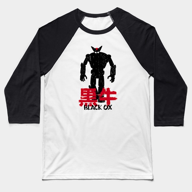 BLACK OX : Tetsujin 28-go - way kool Baseball T-Shirt by KERZILLA